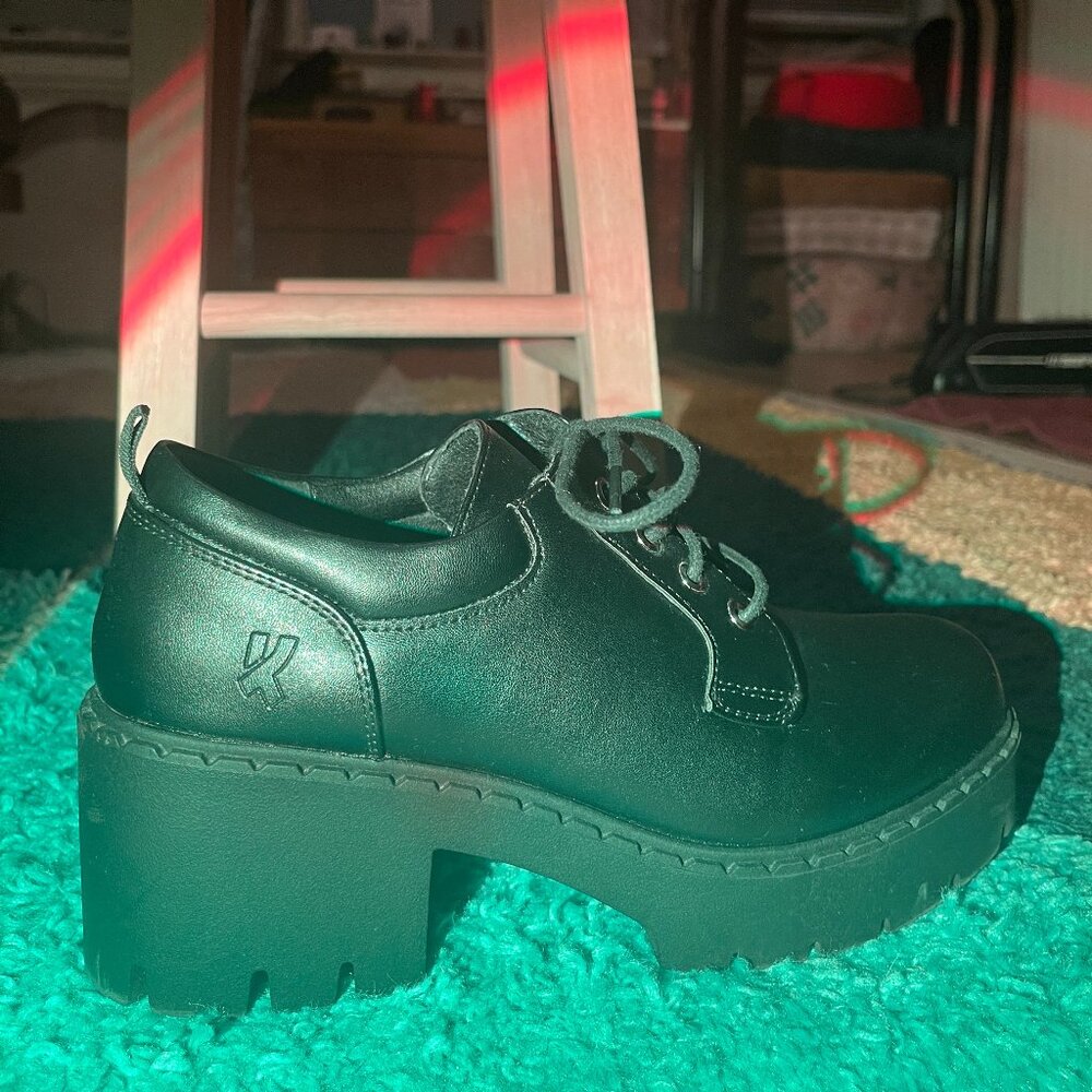 KOI Brand - Miwa Switch Chunky Shoes - UK 7 / US 9 Black